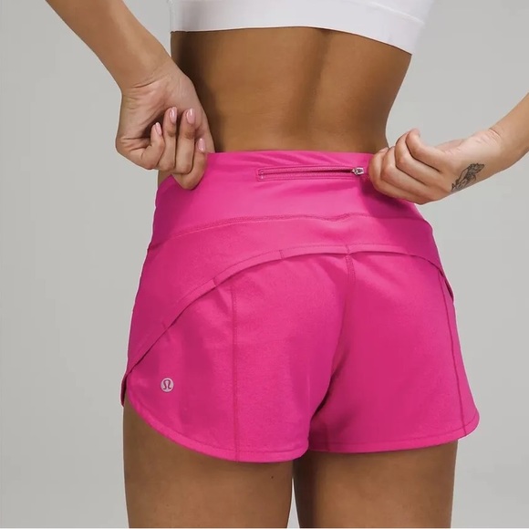 lululemon athletica Pants - Lululemon Speed Up Shorts Sonic Pink High Rise Size 4 Tall 4” Length